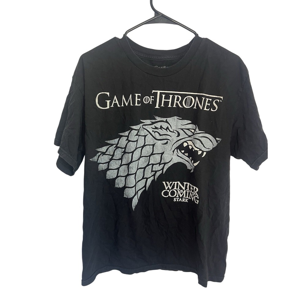 Game Of Thrones Mn LG Winter Is Coming Stark Graphic Dragon T‎ Shirt Cotton Fan